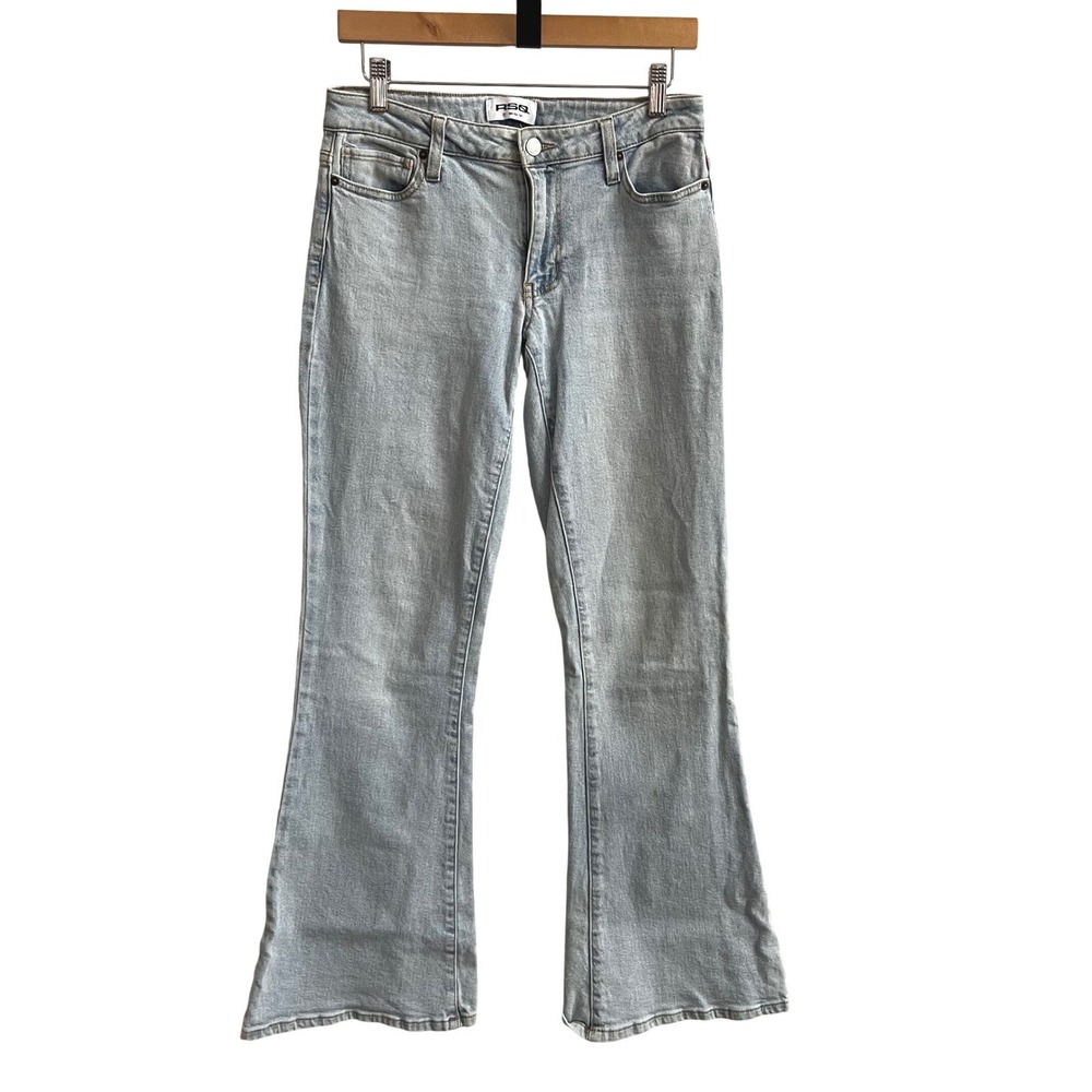RSQ Womens‎ Light Wash Low Rise Flare Jeans Size 27
